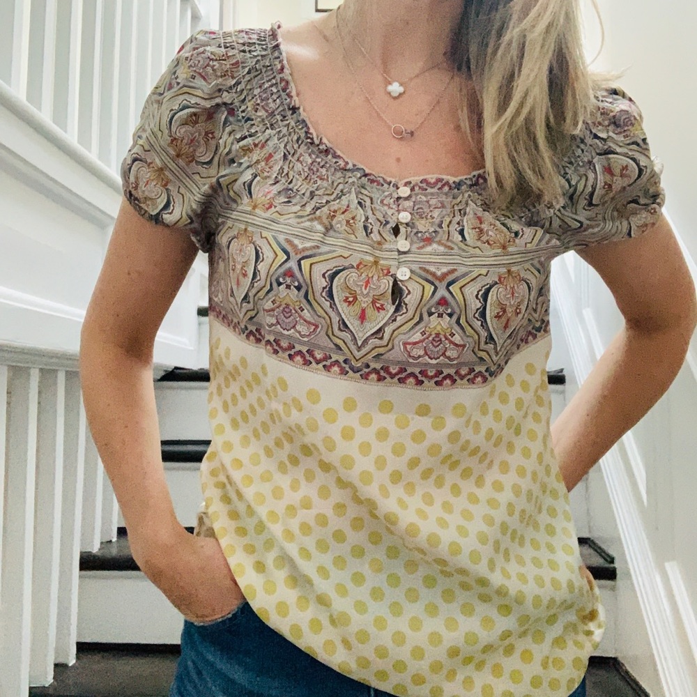 BCBG silk top